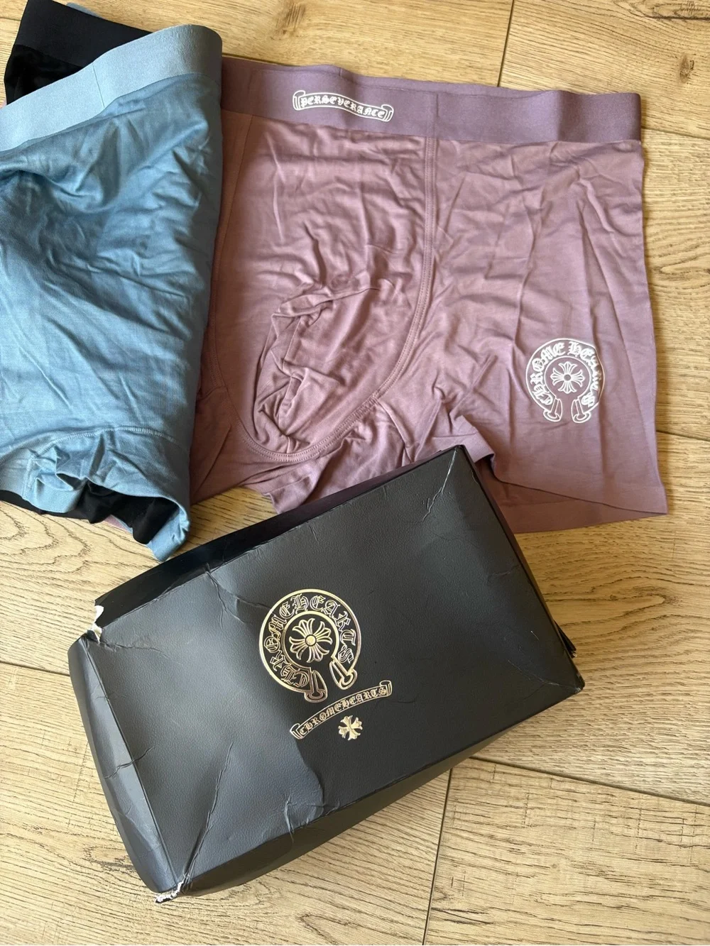 Chrome Hearts Black Logo Boxer Briefs